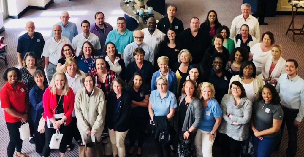 The OMG team at a staff retreat