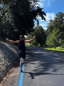 Luke running